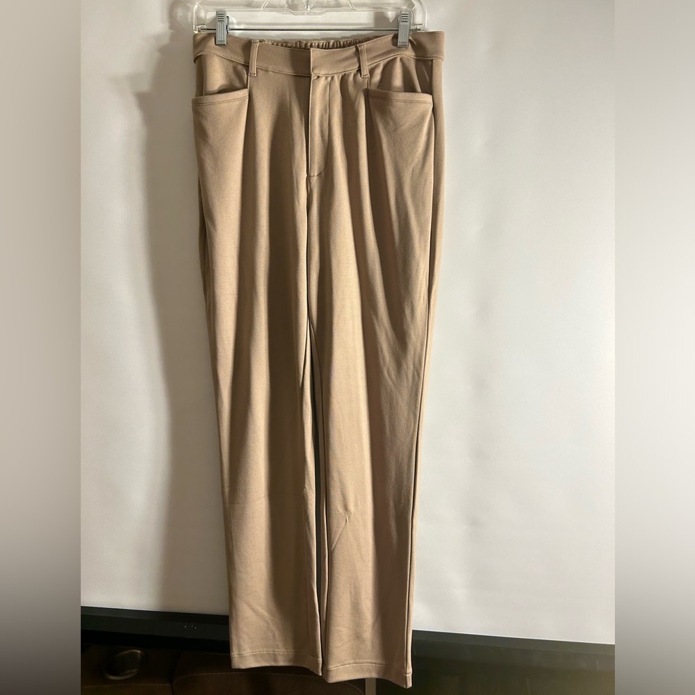 BEAUTIFUL BY LAWRENCE ZARIAN (2) PAIRS RAYON BLEND TAN NEUTRAL  PANTS SIZE 8